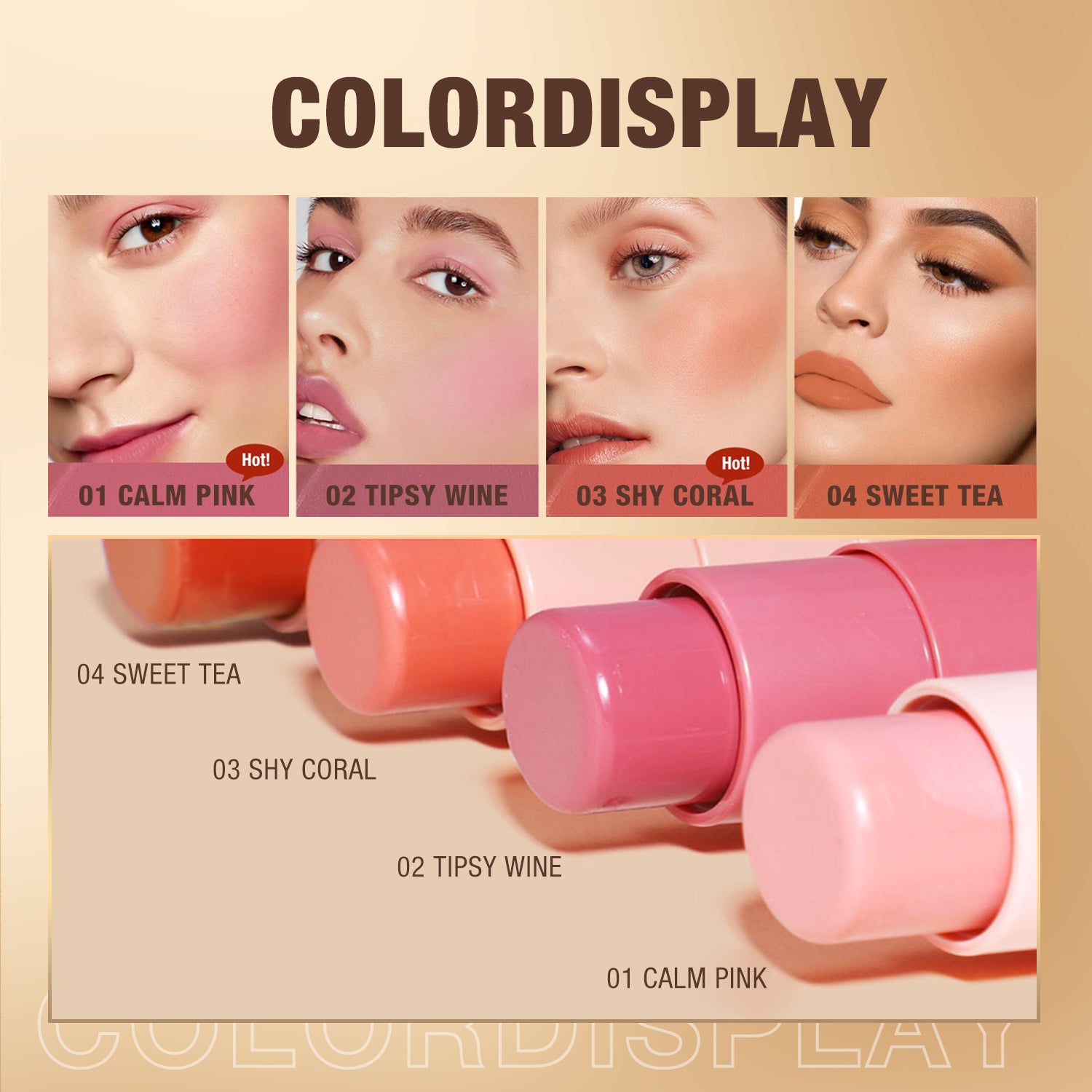 KAXIER MULTI-FUNCTIONAL COSMETIC BLUSH STICK