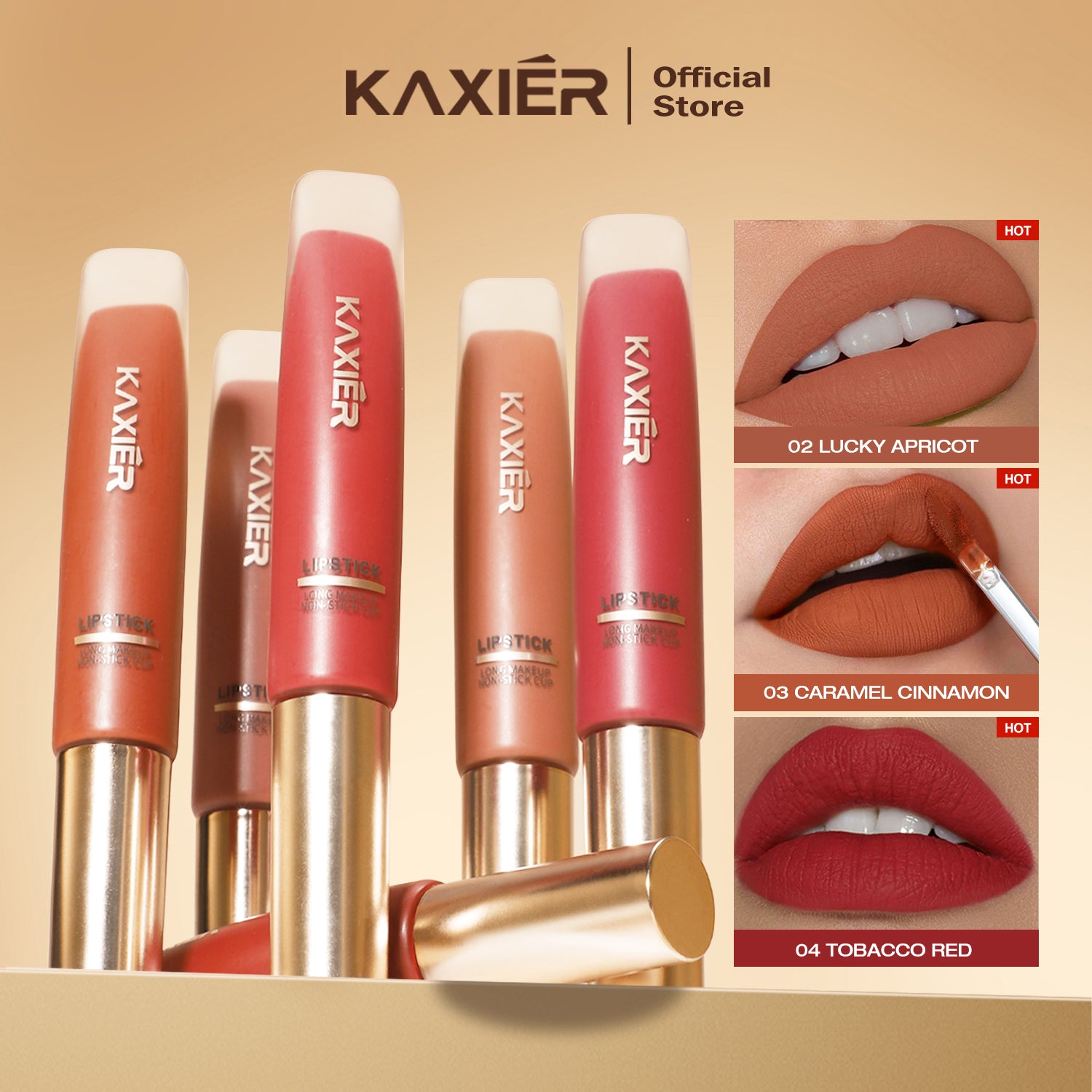 KAXIER LONG-LASTING NON-STICK CUP LIP GLAZE
