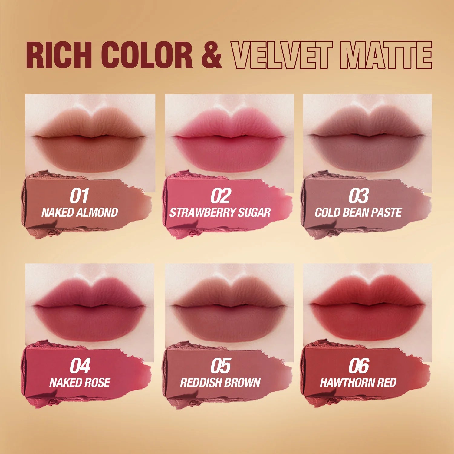 VELVET LONG MAKEUP MATTE LIP MUD