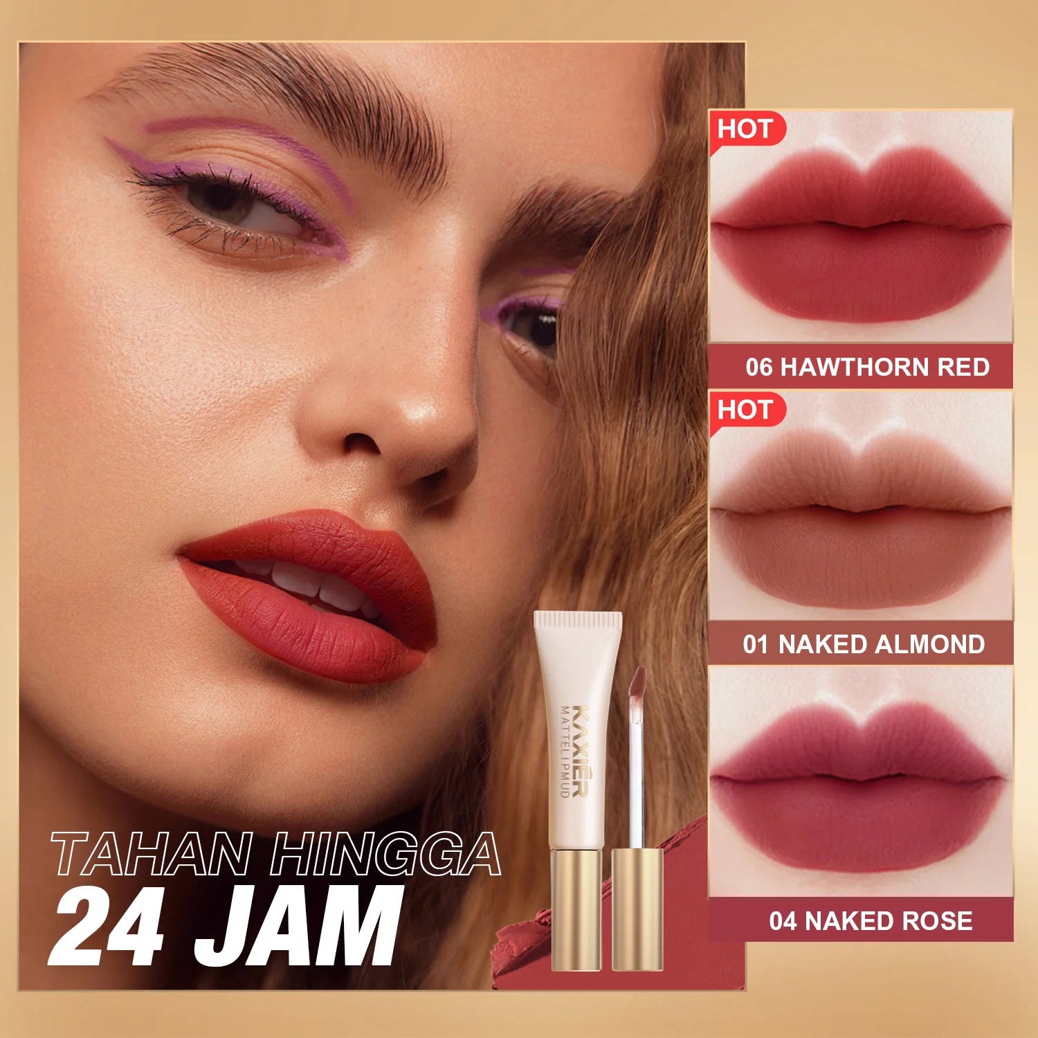 VELVET LONG MAKEUP MATTE LIP MUD